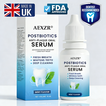 🦷 Fills Micro-Defects & Stops Sensitivity | AEXZR® Postbiotics Anti-Plaque Oral Serum