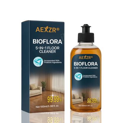 AEXZR® BioFlora 5-in-1 Floor Cleaner 🌿 10-Min Fast Dry & Baby Safe | Prebiotic Formula