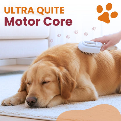 AEXZR® 3-in-1 Pet Steam Brush 🧖‍♀️ Massages & Removes Tangles | Stops Flying Fur