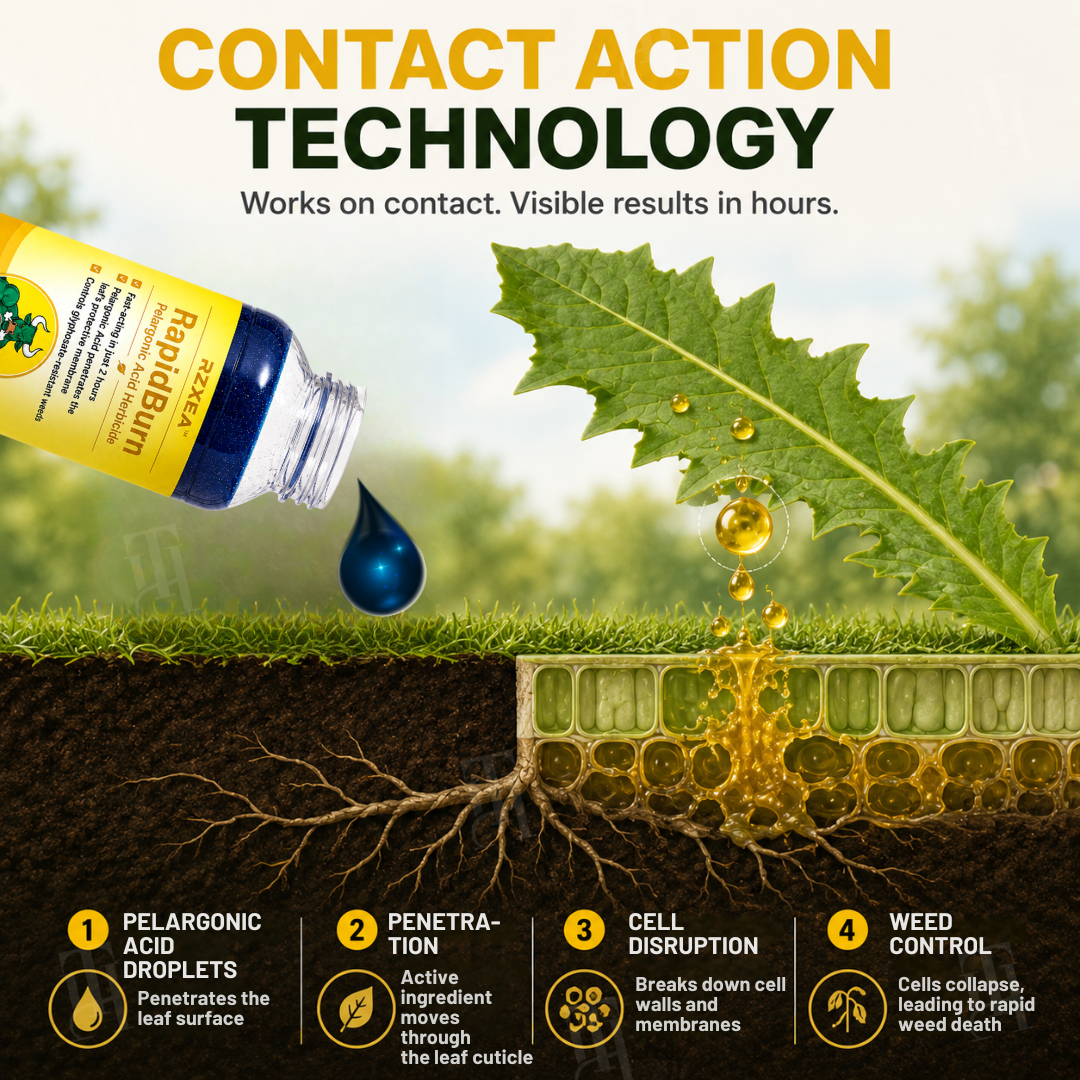 🏆 New Upgrade | RZXEA™ RapidBurn Pelargonic Acid Herbicide