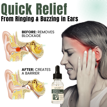 AEXZR® Hearback Tinnitus Drops 💤 Stops Ringing & Buzzing | Calms Nervous System
