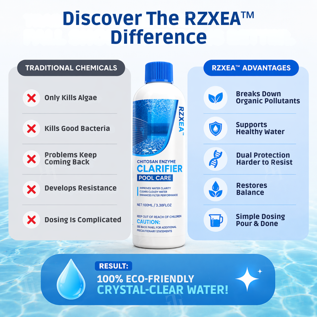 🌊 Crystal Clear Water in 24 Hours | RZXEA™ Chitosan Enzyme Clarifier