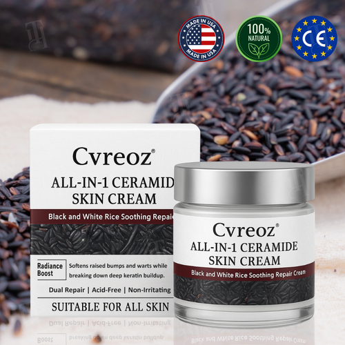 🌿 Painless Tag & Wart Removal | Brightens & Smooths in 14 Days | Cvreoz® All-in-1 Ceramide Skin Cream