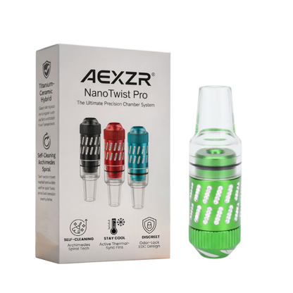 AEXZR® NanoTwist Pro  | Titanium & Zirconia Chamber | Cool Touch & Pure Flavor