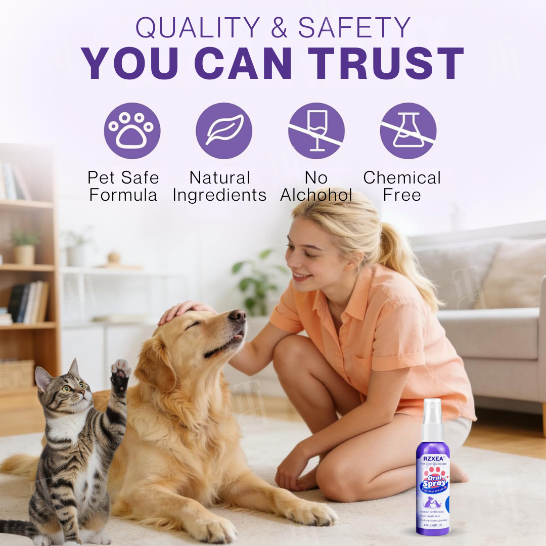 🏆 Official Store | RZXEA™ Pet Zinc-Gluconate Oral Spray