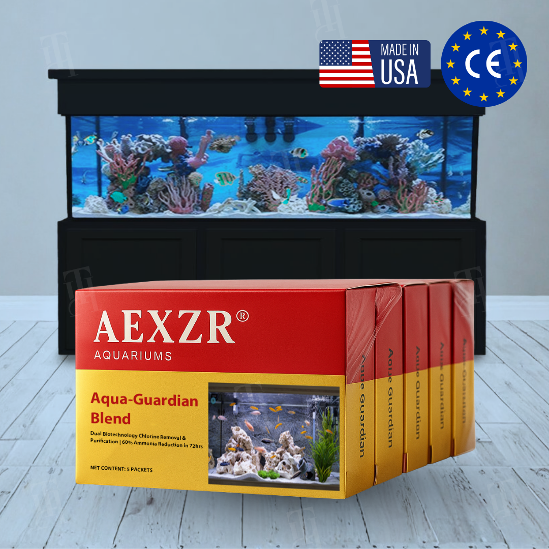 🏆 Official Store | 🌊 Achieve Crystal Clear Water & Thriving Fish 🌿AEXZR® Aquariums Aqua-Guardian Blend