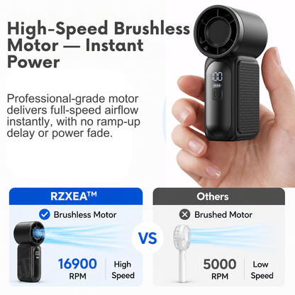 🏆 Official Store | RZXEA™ Pocket-Sized Handheld Fan