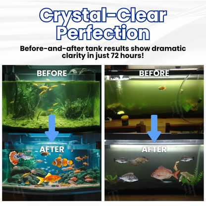 💊 Instantly Clears Water & Removes Ammonia | Reduces Water Changes AEXZR® Max-Power Aquarium Purification Tablet