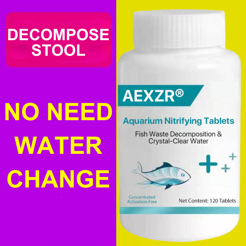 ⭐AEXZR® Aquarium Nitrifying Tablets – Fish Waste Decomposition & Crystal-Clear Water