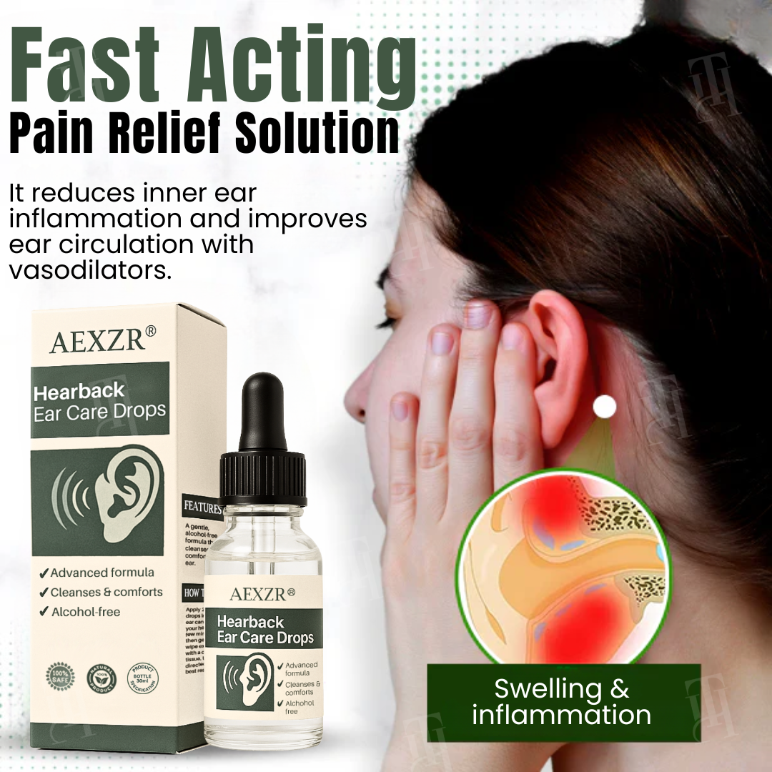 AEXZR® Hearback Tinnitus Drops 💤 Stops Ringing & Buzzing | Calms Nervous System