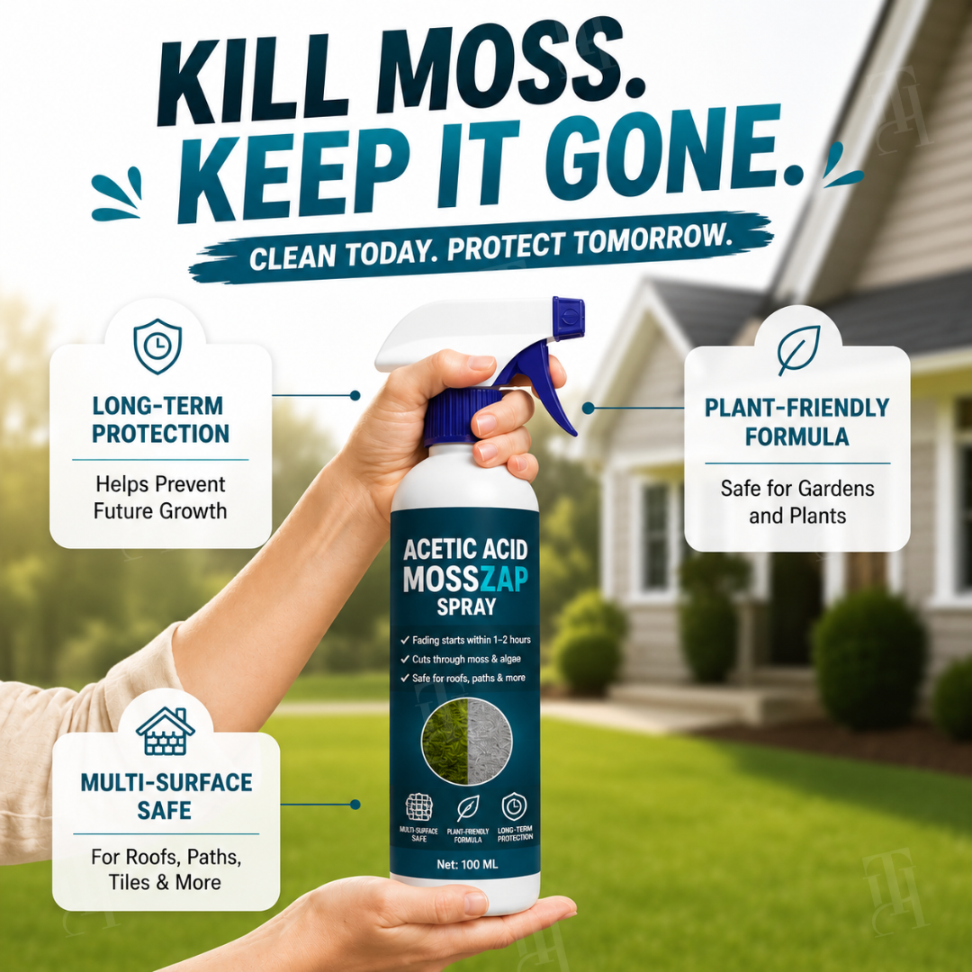 🏆 Official Store | RZXEA™ Acetic Acid MossZap Spray