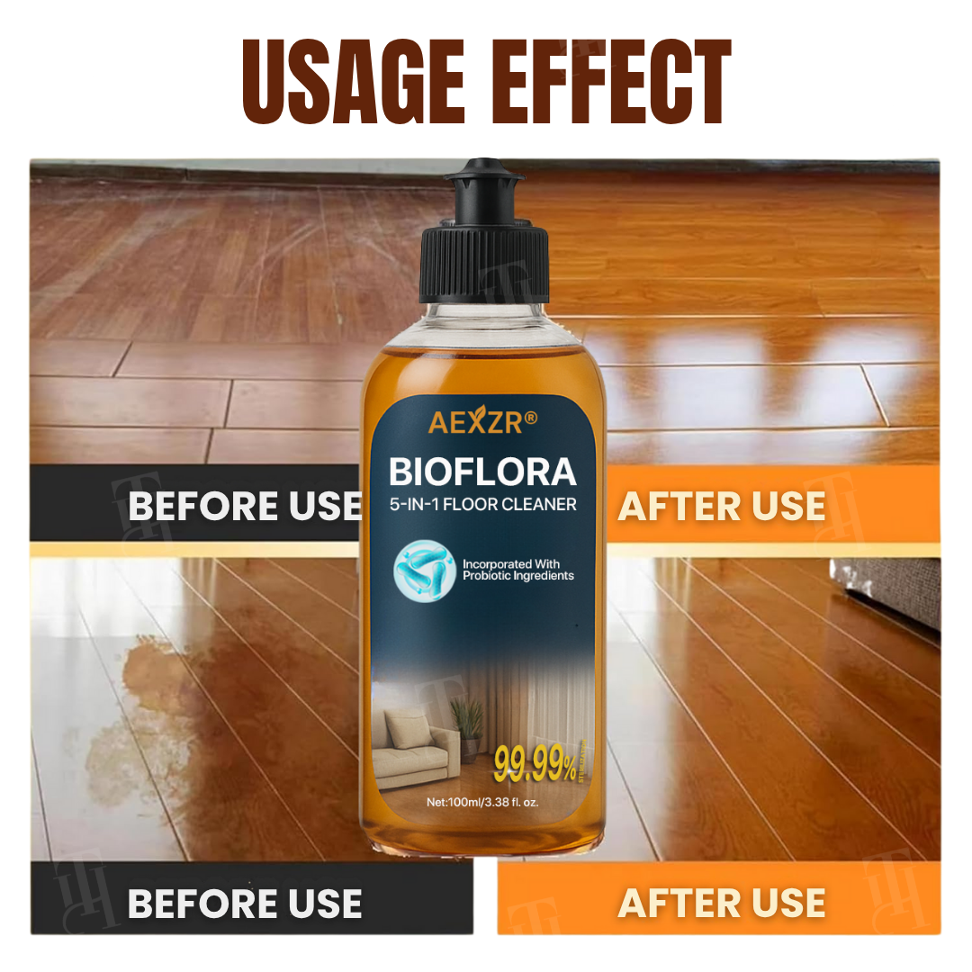 AEXZR® BioFlora 5-in-1 Floor Cleaner 🌿 10-Min Fast Dry & Baby Safe | Prebiotic Formula