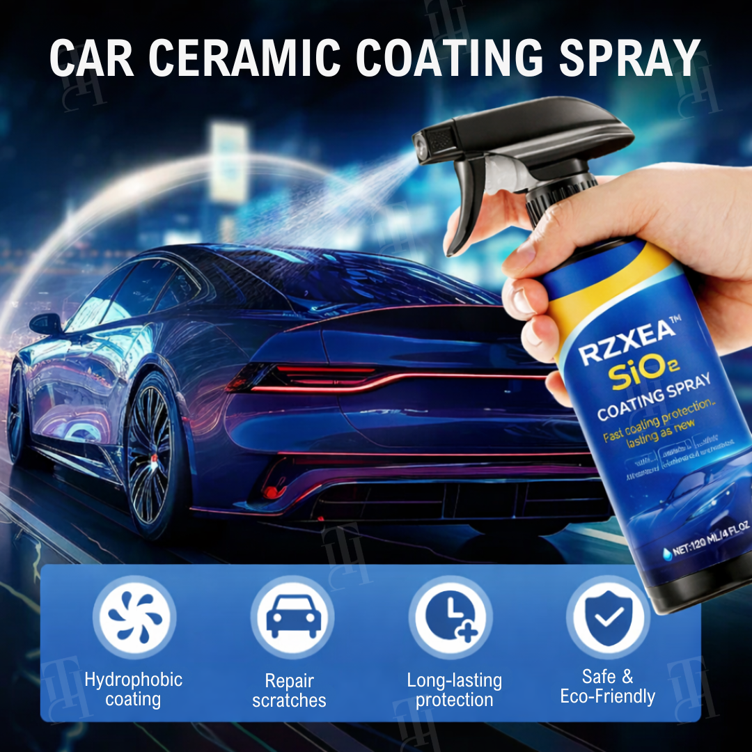 🛡️ Showroom Shine in 30 Seconds | RZXEA™ SiO₂ Car Coating Spray