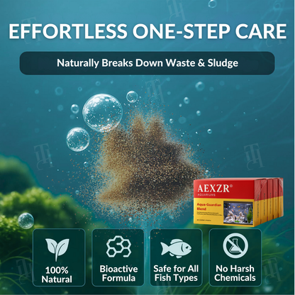 🏆 Official Store | 🌊 Achieve Crystal Clear Water & Thriving Fish 🌿AEXZR® Aquariums Aqua-Guardian Blend