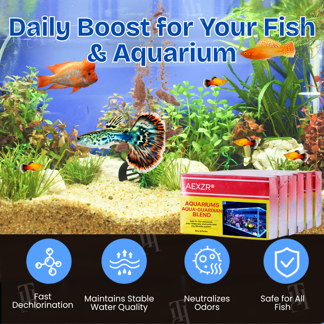 🏆 Official Store | 🌊 Achieve Crystal Clear Water & Thriving Fish 🌿 AEXZR® Aqua-Guardian Blend