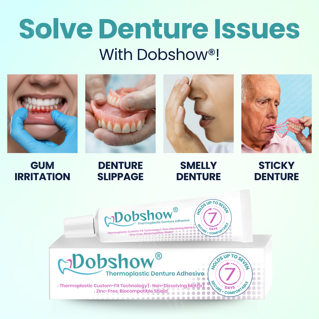 Dobshow® 7-Day Thermoplastic Adhesive 🛡️ Waterproof Custom Fit | No Daily Mess & Zinc-Free