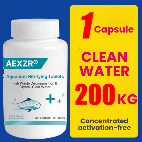 ⭐AEXZR® Aquarium Nitrifying Tablets – Fish Waste Decomposition & Crystal-Clear Water
