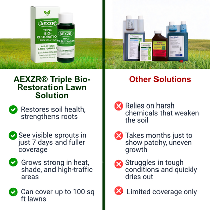 AEXZR® Liquid Lawn Tonic 🌿 Seaweed & Amino Acid Feed | Revives Patchy Gardens Fast