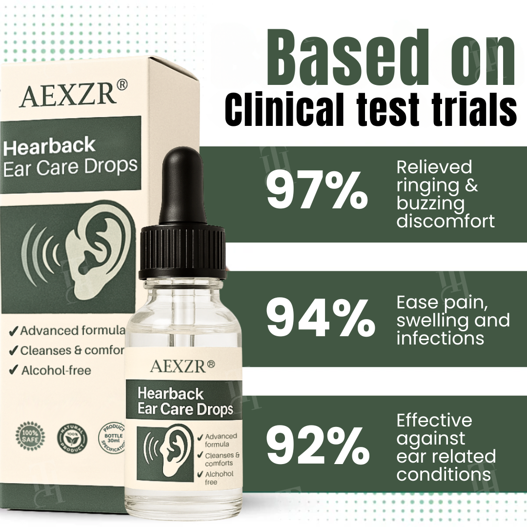 AEXZR® Hearback Tinnitus Drops 💤 Stops Ringing & Buzzing | Calms Nervous System