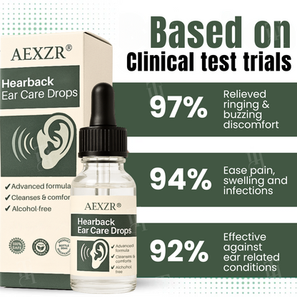 AEXZR® Hearback Tinnitus Drops 💤 Stops Ringing & Buzzing | Calms Nervous System