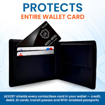 AEXZR® Ultra-Slim Anti-RFID Card 🛡️ Stops Digital Theft | No Batteries Needed