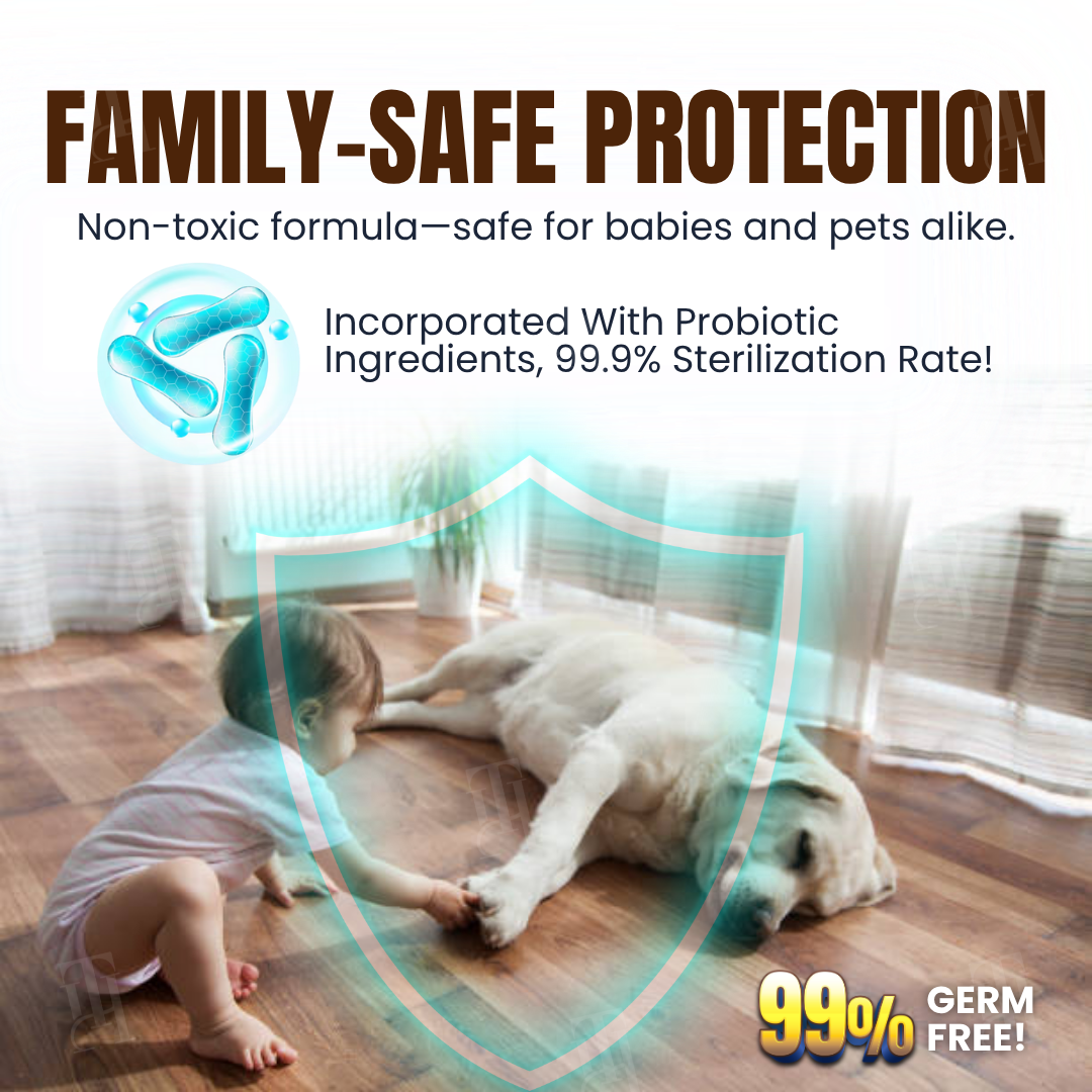 AEXZR® BioFlora 5-in-1 Floor Cleaner 🌿 10-Min Fast Dry & Baby Safe | Prebiotic Formula