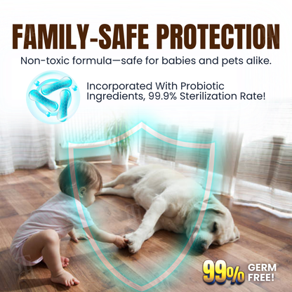 AEXZR® BioFlora 5-in-1 Floor Cleaner 🌿 10-Min Fast Dry & Baby Safe | Prebiotic Formula