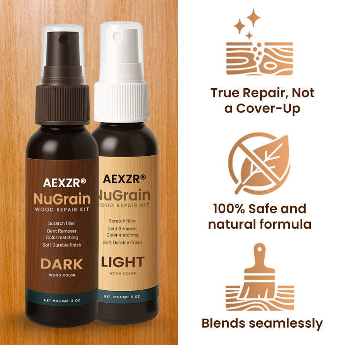 🪵 Make Wood Scratches Vanish in 60 Seconds | AEXZR® NuGrain Repair Kit