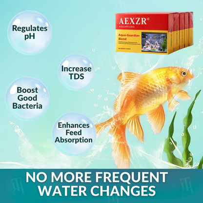 🏆 Official Store | 🌊 Achieve Crystal Clear Water & Thriving Fish 🌿AEXZR® Aquariums Aqua-Guardian Blend