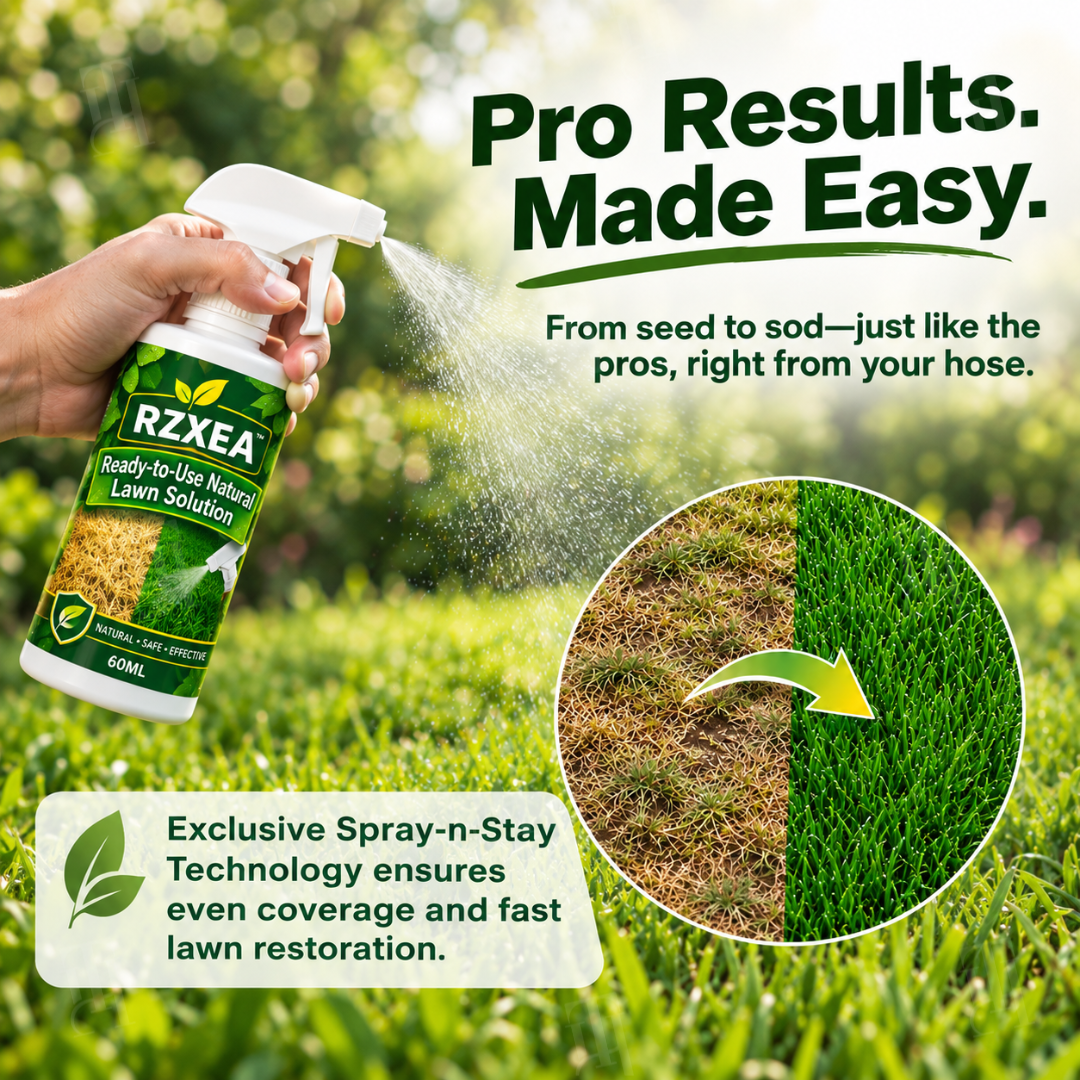 🏆 New Upgrade | RZXEA™ Ready-to-Use Natural Lawn Solution