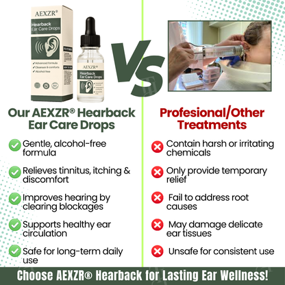AEXZR® Hearback Tinnitus Drops 💤 Stops Ringing & Buzzing | Calms Nervous System