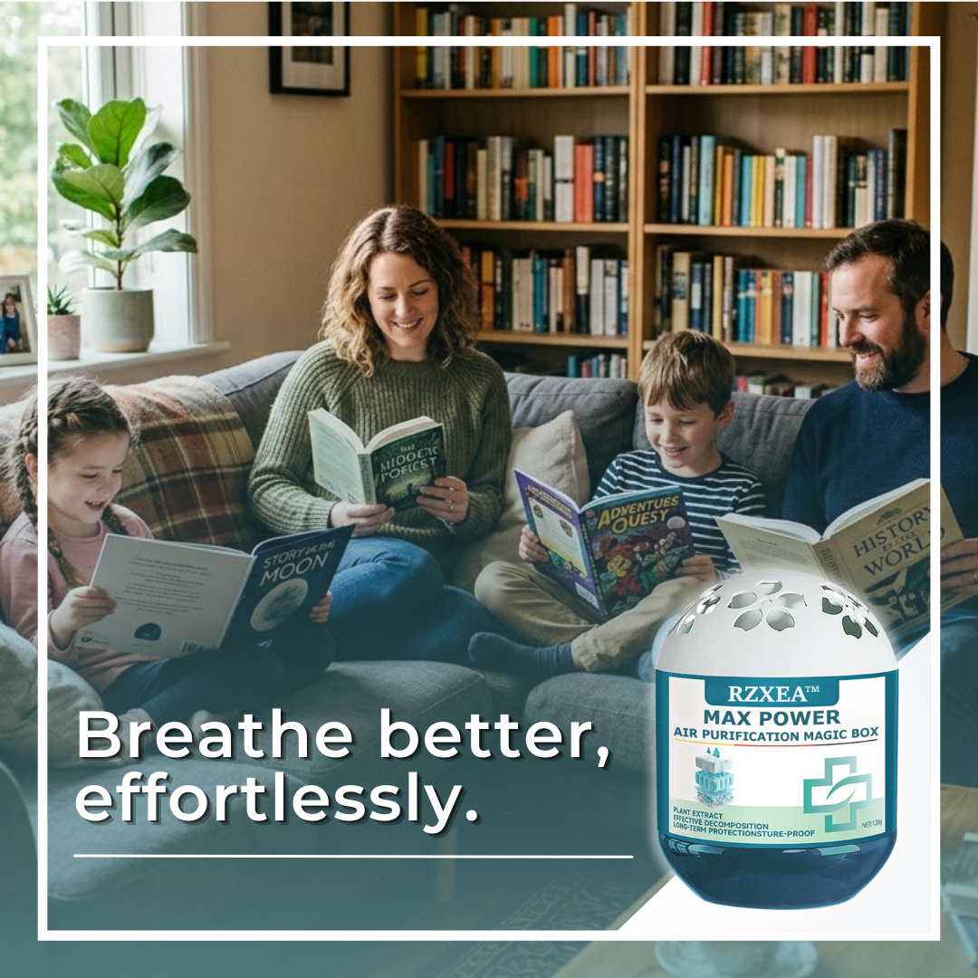 Zero Effort, Zero Electricity | RZXEA™ Max Power Air Purification Magic Box