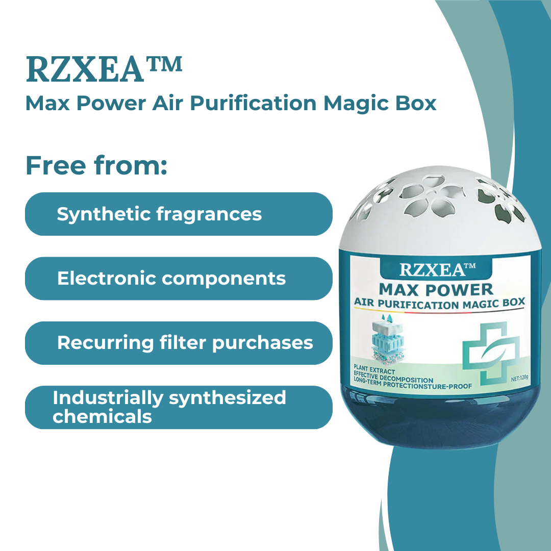 Zero Effort, Zero Electricity | RZXEA™ Max Power Air Purification Magic Box