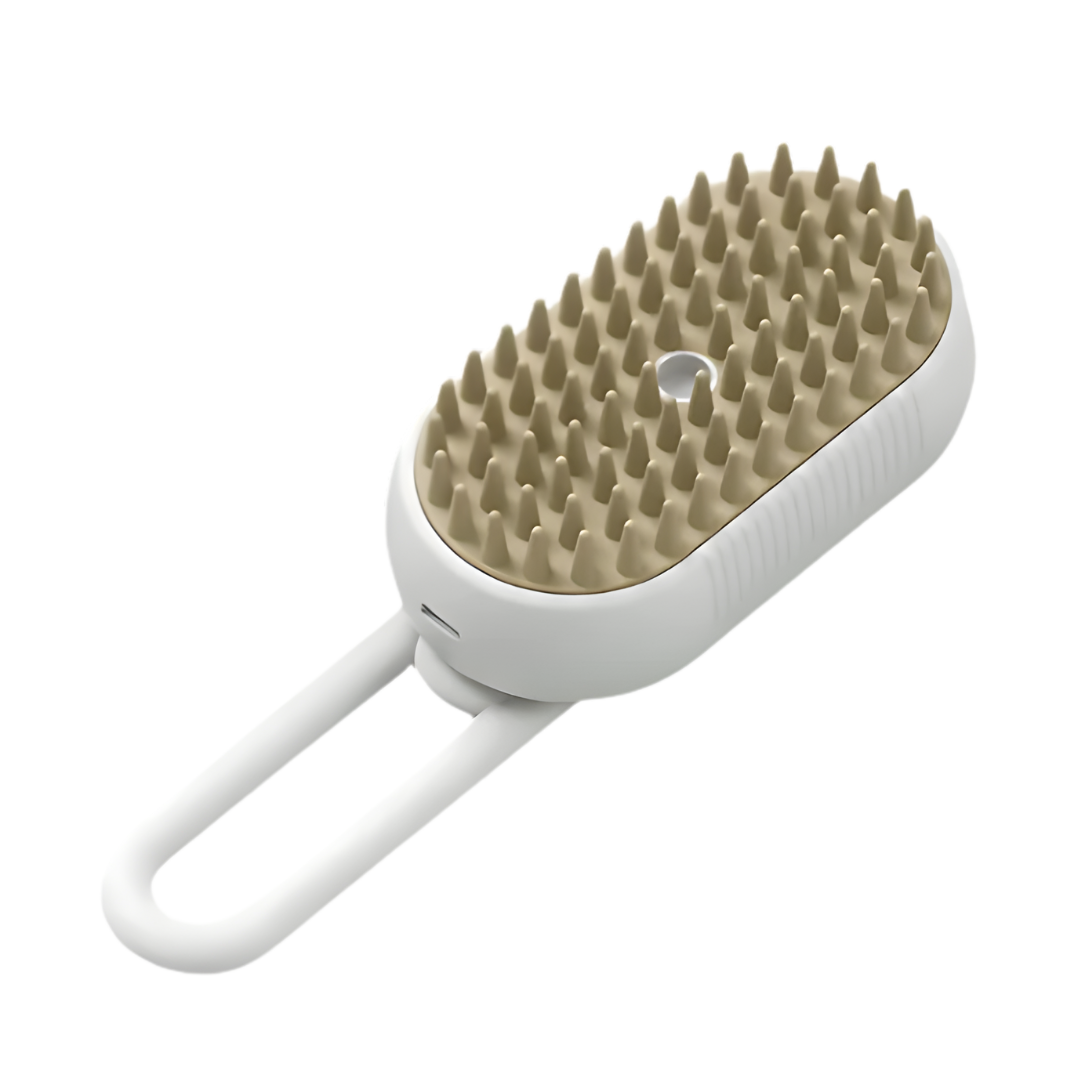 AEXZR® 3-in-1 Pet Steam Brush 🧖‍♀️ Massages & Removes Tangles | Stops Flying Fur