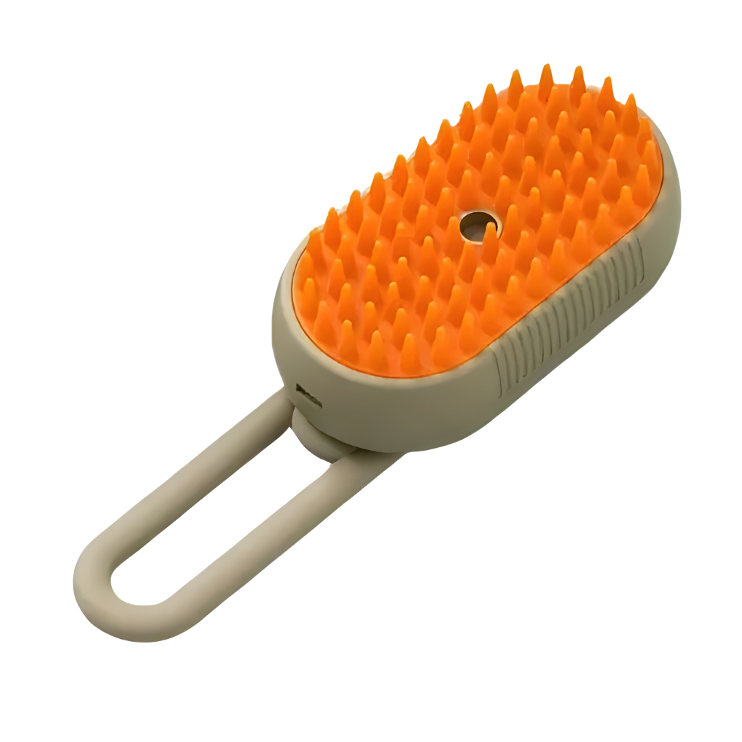 AEXZR® 3-in-1 Pet Steam Brush 🧖‍♀️ Massages & Removes Tangles | Stops Flying Fur