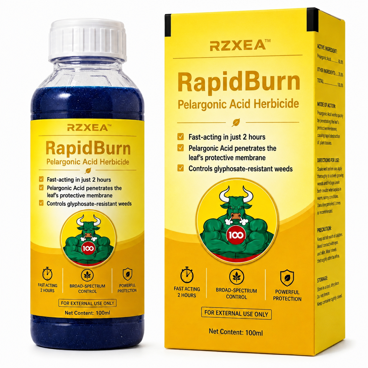 🏆 New Upgrade | RZXEA™ RapidBurn Pelargonic Acid Herbicide