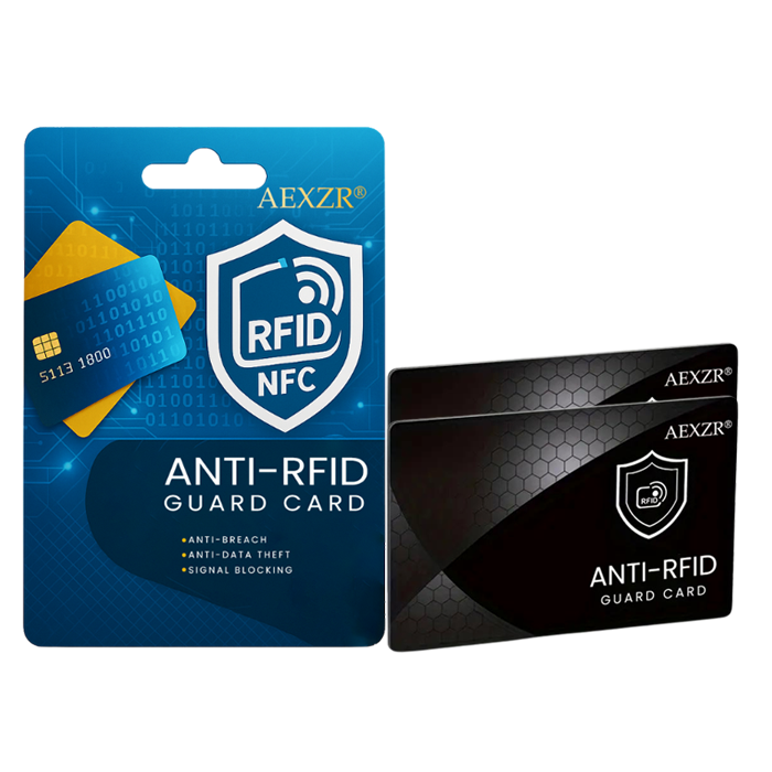 AEXZR® Ultra-Slim Anti-RFID Card 🛡️ Stops Digital Theft | No Batteries Needed
