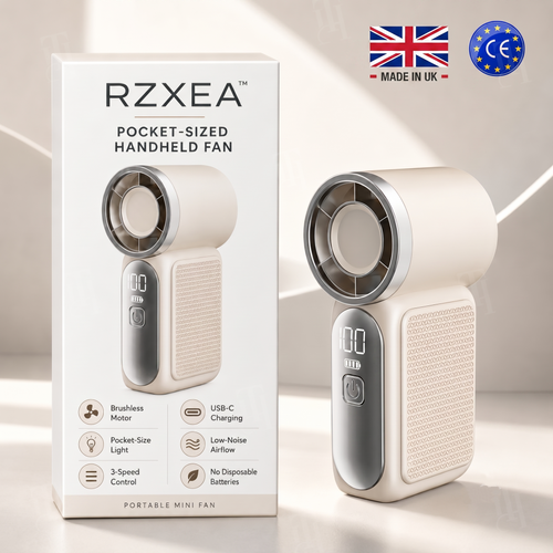 🏆 Official Store | RZXEA™ Pocket-Sized Handheld Fan