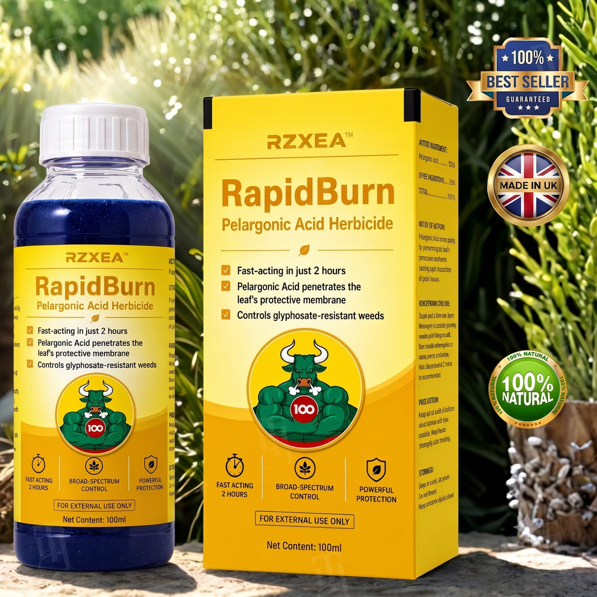 🏆 New Upgrade | RZXEA™ RapidBurn Pelargonic Acid Herbicide