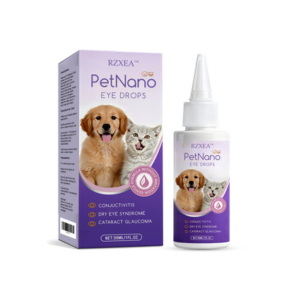 💧 Fast-Acting Tear Stain Remover & Eye Cleaner | RZXEA™ PetNano Eye Drops