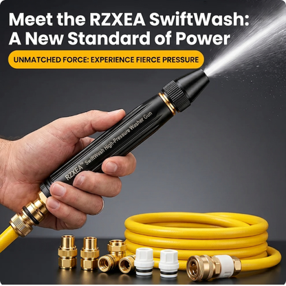 🏆 Official Store | RZXEA™ SwiftWash High-Pressure Washer Gun