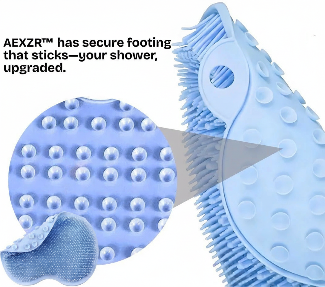 AEXZR® Shower Dual-Use Scrub & Massage Pad