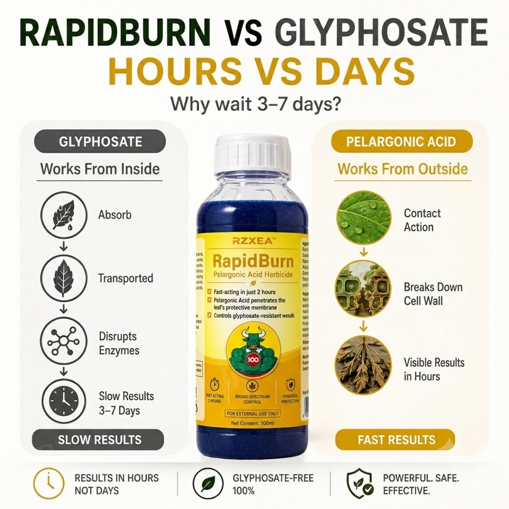 🏆 New Upgrade | RZXEA™ RapidBurn Pelargonic Acid Herbicide