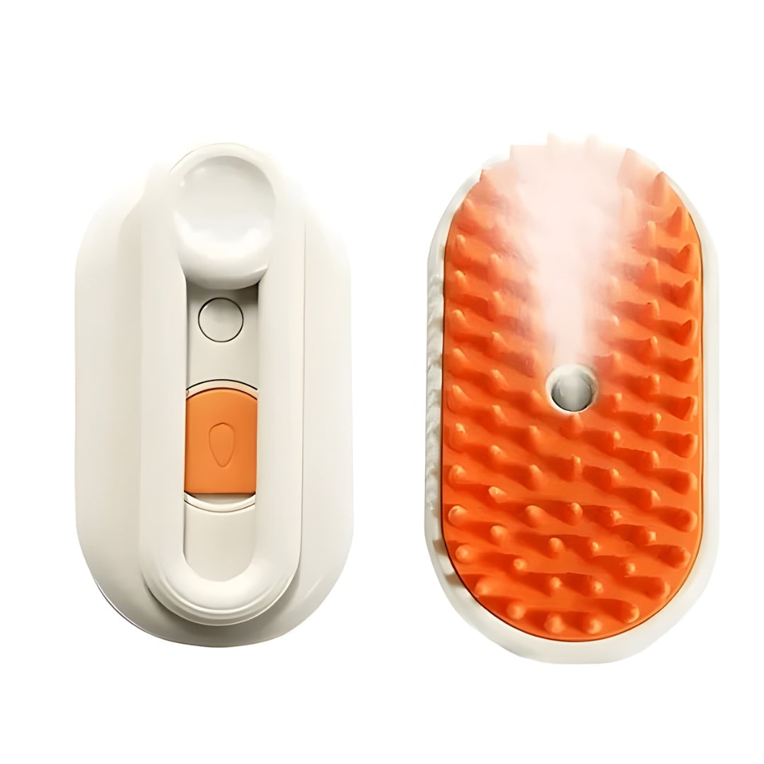 AEXZR® 3-in-1 Pet Steam Brush 🧖‍♀️ Massages & Removes Tangles | Stops Flying Fur