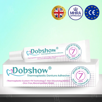 Dobshow® 7-Day Thermoplastic Adhesive 🛡️ Waterproof Custom Fit | No Daily Mess & Zinc-Free