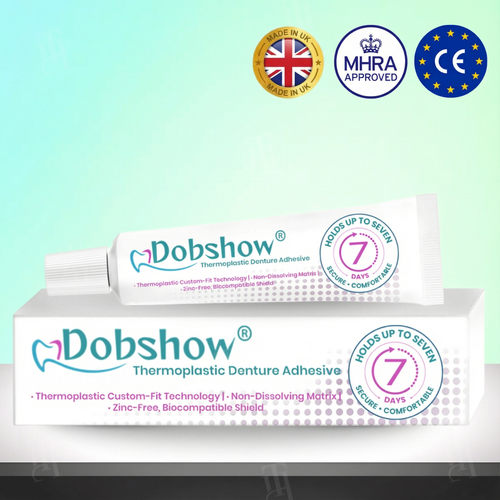 Dobshow® 7-Day Thermoplastic Adhesive 🛡️ Waterproof Custom Fit | No Daily Mess & Zinc-Free