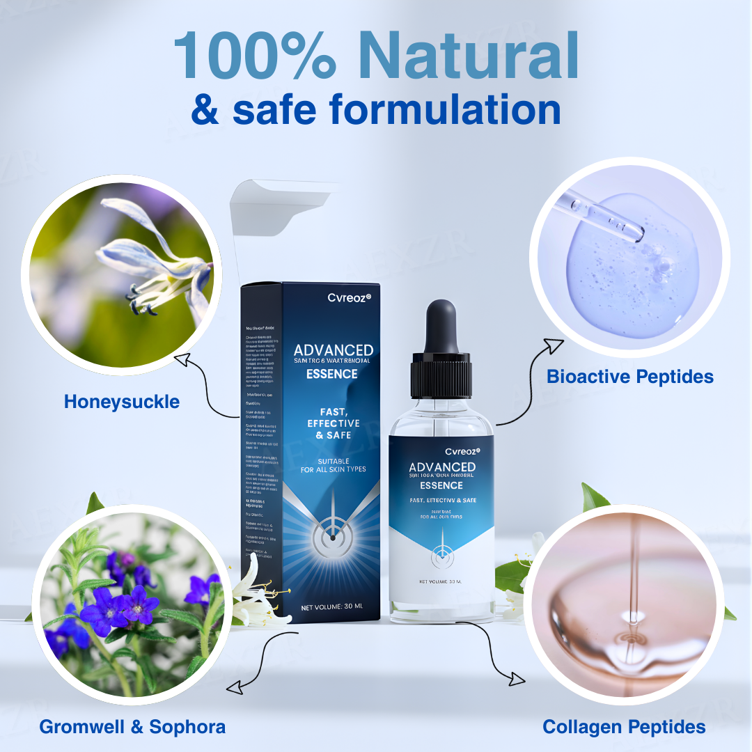 🧬 Pain-Free & Scarless in 14 Days | Cvreoz® Advanced Skin Tag & Wart Removal Essence