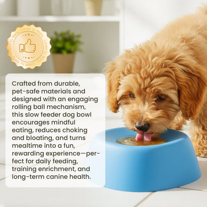 ⏳Limited-time 49% off🐶🦴RZXEA™ Rotating Lick Bowl: The Ultimate Liquid Treat Feeder Anti-gulping bowl for dogs with rolling ball