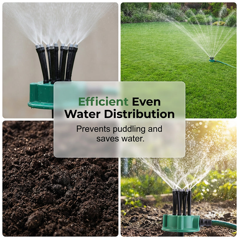 RZXEA™ Precision Irrigation Sprinkler – 360° multi‑directional, custom spray patterns. Gentle on delicate plants. Save water, grow better. 🌱✅