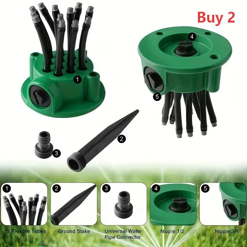 RZXEA™ Precision Irrigation Sprinkler – 360° multi‑directional, custom spray patterns. Gentle on delicate plants. Save water, grow better. 🌱✅